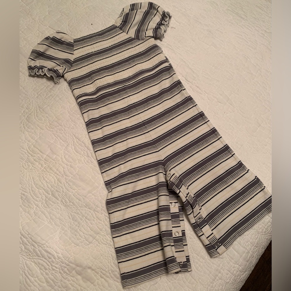 Toddler girl wide leg romper